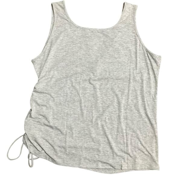 Unbranded Women's Gray Sleeveless Side Cinched Tank Top Size XL EUC - Picture 3 of 7
